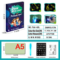 Toy Drawing Pad 3D Magic 8 Light Effects Puzzle Board Sketchpad (ONLINE ORDER ONLY)