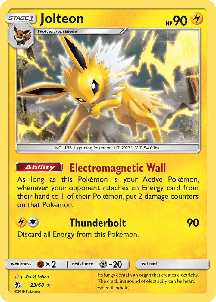 Jolteon (23/68) [Sun & Moon: Hidden Fates] (Online Only)