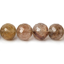 11.5-12mm Golden Rutilated Quartz Faceted Round Beads 16 inch 33 pieces (ONLINE ORDER ONLY)