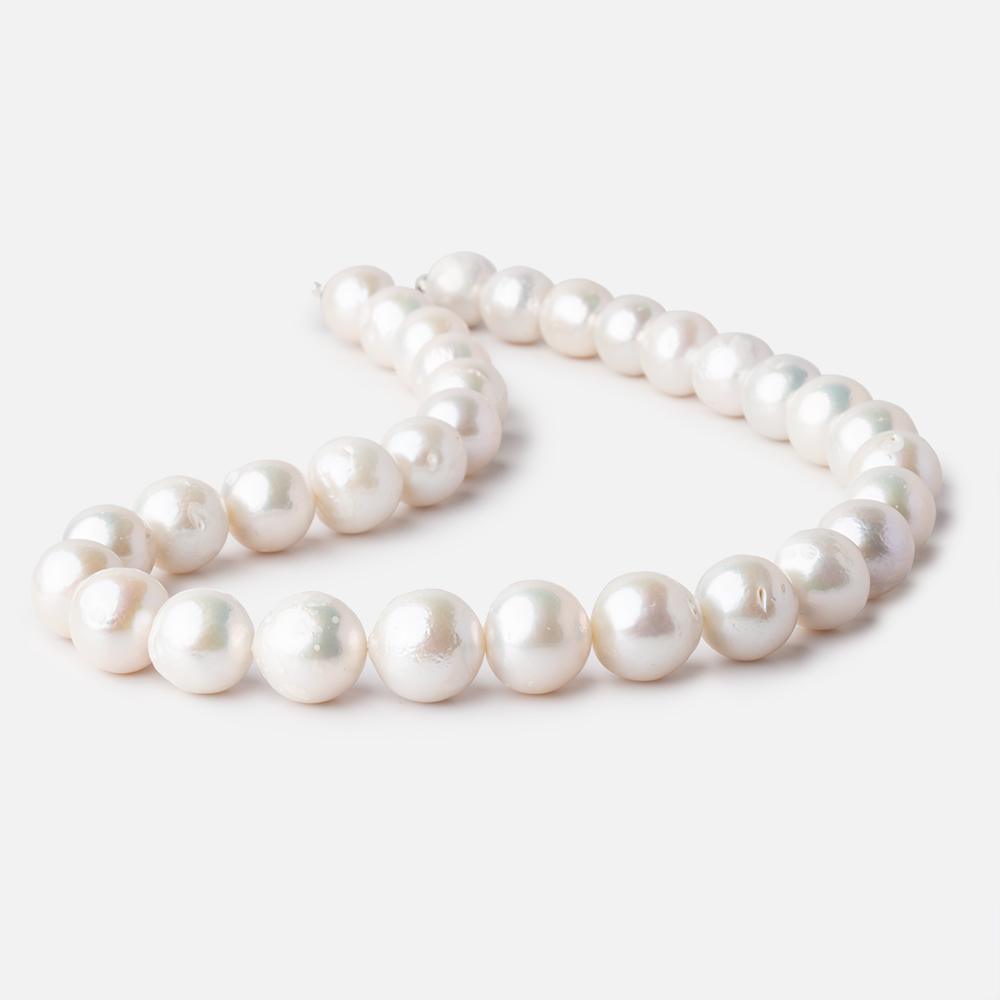 11.5-13.5mm Off White Baroque Freshwater Pearls 16 inch 32 beads (ONLINE ORDER ONLY)