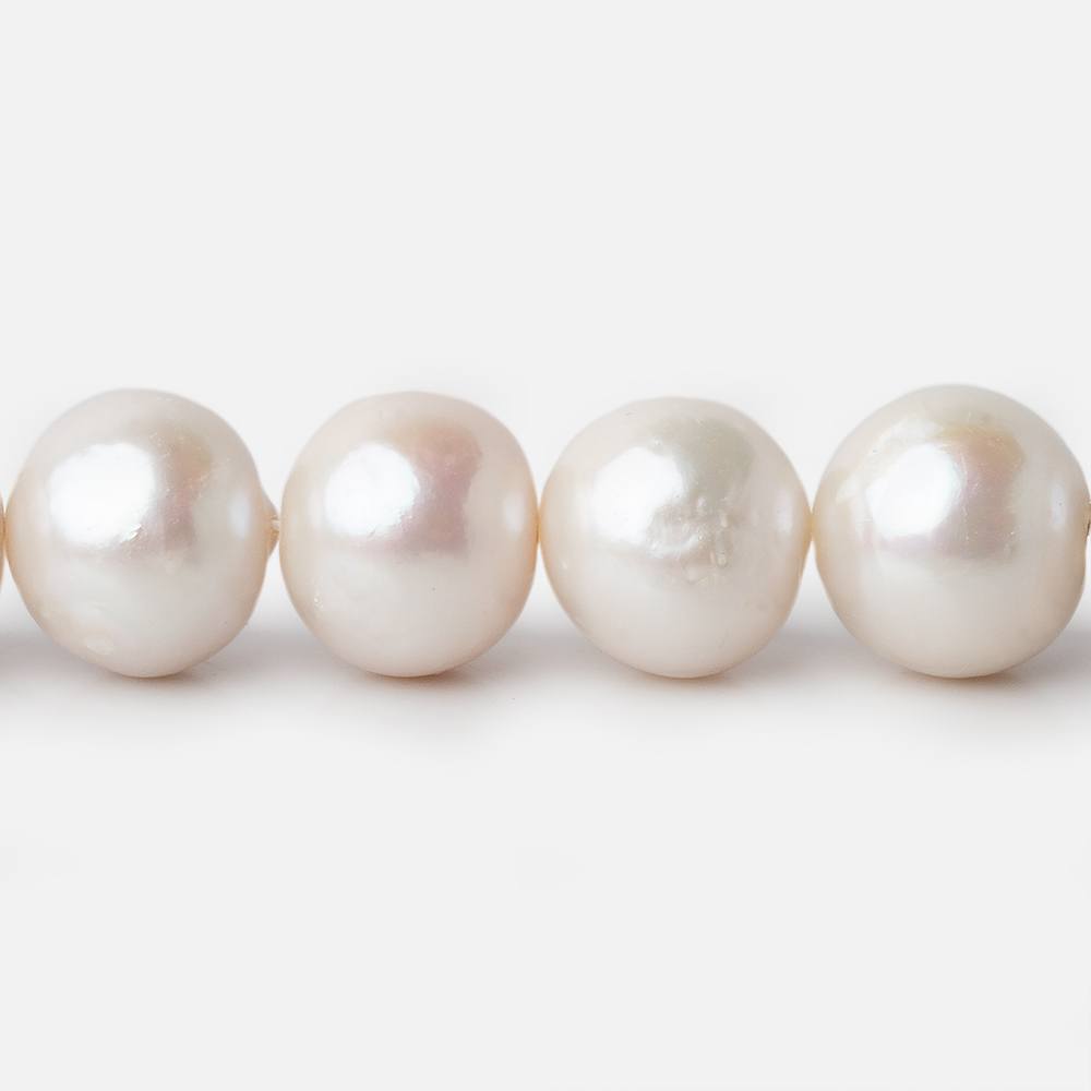 11.5x11-13.5x14mm Cream Near Round Freshwater Pearls 16 inch 31 pieces (ONLINE ORDER ONLY)