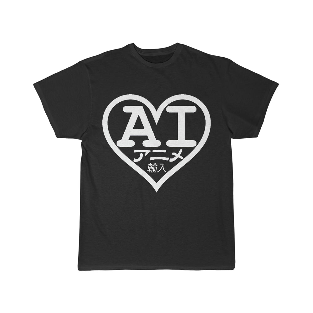 Anime Imports 2001 Heart B&W Logo Men's Short Sleeve Tee
