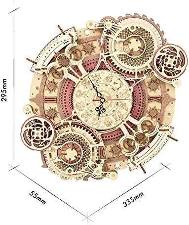 3D Wooden Art Zodiac Wall Clock Puzzle. (ONLINE ORDER ONLY)