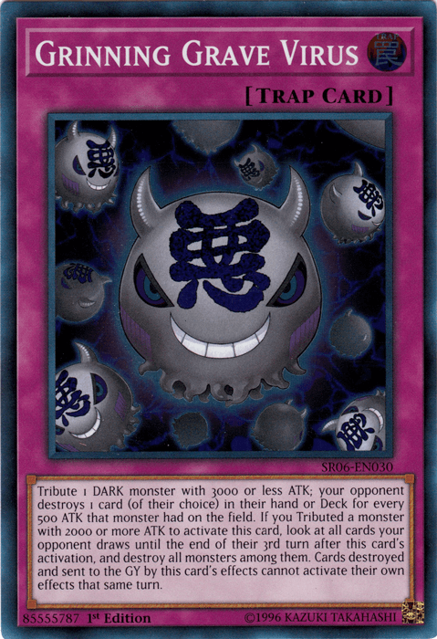 Grinning Grave Virus [SR06-EN030] Super Rare (ONLINE ORDER ONLY)