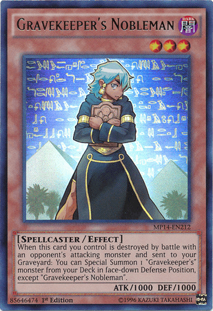 Gravekeeper's Nobleman [MP14-EN212] Ultra Rare (ONLINE ORDER ONLY)