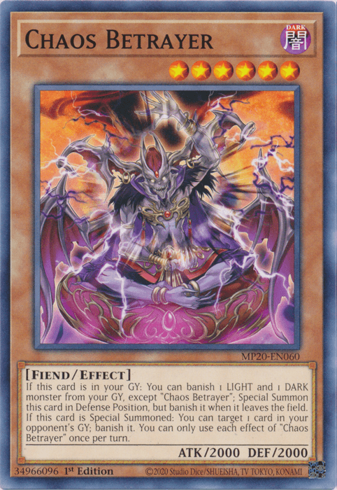 Chaos Betrayer [MP20-EN060] Common (ONLINE ORDER ONLY)