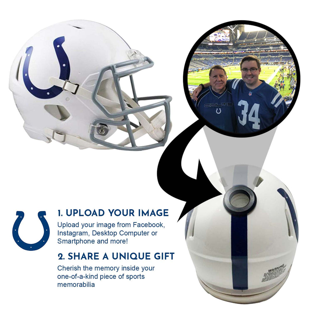 Indianapolis Colts NFL Mini Helmet - Picture Inside (Online Order Only) (ONLINE ORDER ONLY)