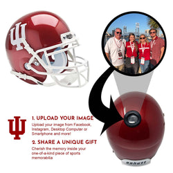 Indiana Hoosiers College Football Collectible Mini Helmet - Picture Inside - FANZ Collectibles (Online Order Only) (ONLINE ORDER ONLY)