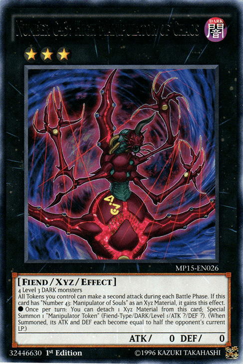 Number C43: High Manipulator of Chaos [MP15-EN026] Rare (ONLINE ORDER ONLY)