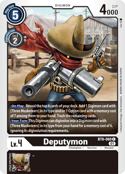 Deputymon [BT6-060] [Double Diamond] (ONLINE ORDER ONLY)