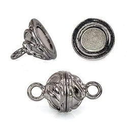 11mm Black Gold plated Copper Magnetic Clasp 1 piece (ONLINE ORDER ONLY)