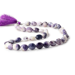 11x10-12x10mm Morado Purple Opal Plain Oval Beads 18 inch 38 pieces