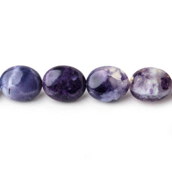 11x10-12x10mm Morado Purple Opal Plain Oval Beads 18 inch 38 pieces