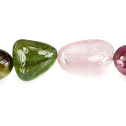 11x7x4-15x8x7mm Multi color Tourmaline Plain Nuggets 33 pcs (ONLINE ORDER ONLY)