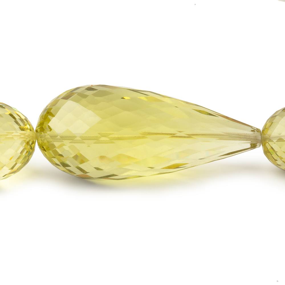 11x8-36x15mm Lemon Quartz Faceted Tear Drops 16 inch 20 Beads AA (ONLINE ORDER ONLY)