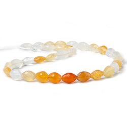 11x9-13x8mm Multi Color Fire Opal faceted nugget beads 16 inch 33 pieces AA (ONLINE ORDER ONLY)