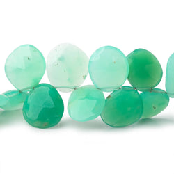 11x9-16x14mm Chrysoprase Faceted Freeform Beads 7.5 inch 35 pieces (ONLINE ORDER ONLY)
