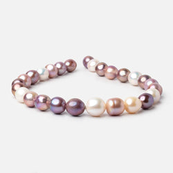 12-16mm Multi Color Baroque Freshwater Pearls 16 inch 27 pieces AA