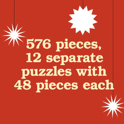 12 Days of Catmas 576 Piece Jigsaw Puzzle Set Chronicle (ONLINE ORDER ONLY)