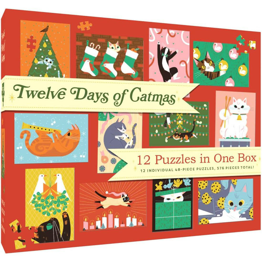12 Days of Catmas 576 Piece Jigsaw Puzzle Set Chronicle (ONLINE ORDER ONLY)