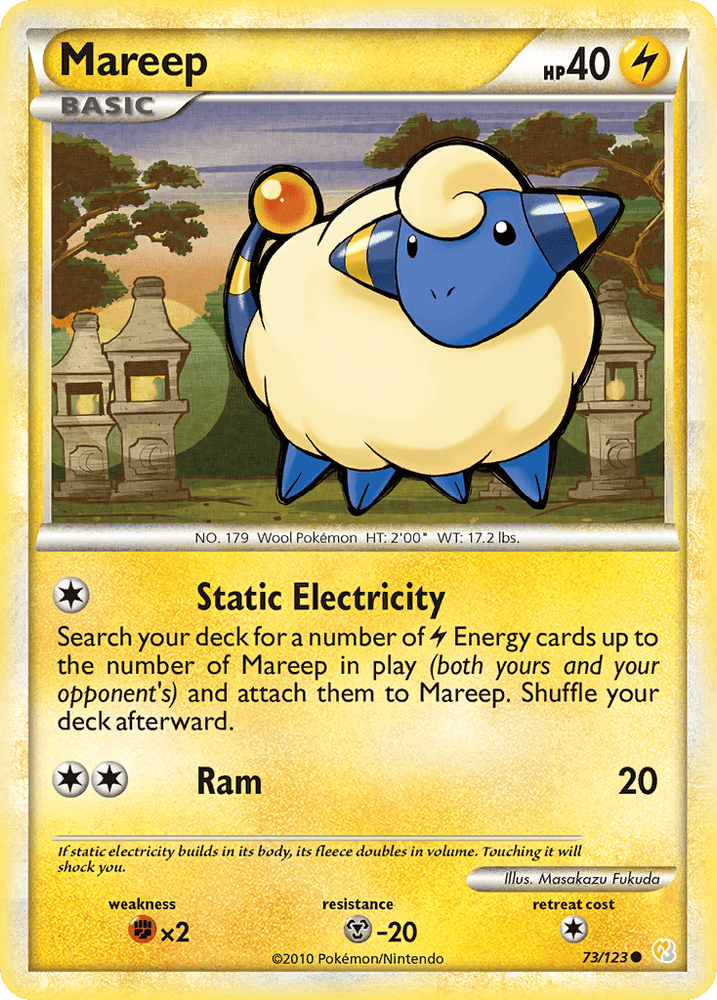 Mareep (73/123) [HeartGold & SoulSilver: Base Set] (Online Only)