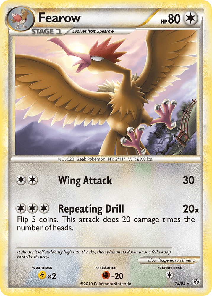 Fearow (15/95) [HeartGold & SoulSilver: Unleashed] (Online Only)