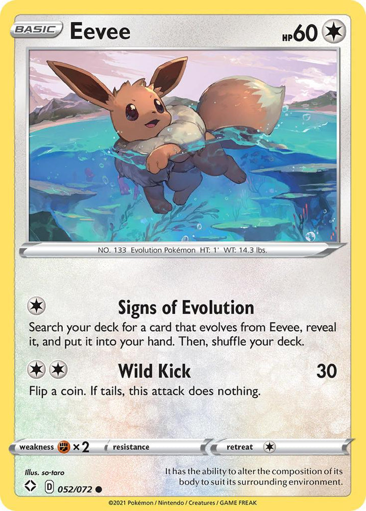 Eevee (052/072) [Sword & Shield: Shining Fates] (Online Only)
