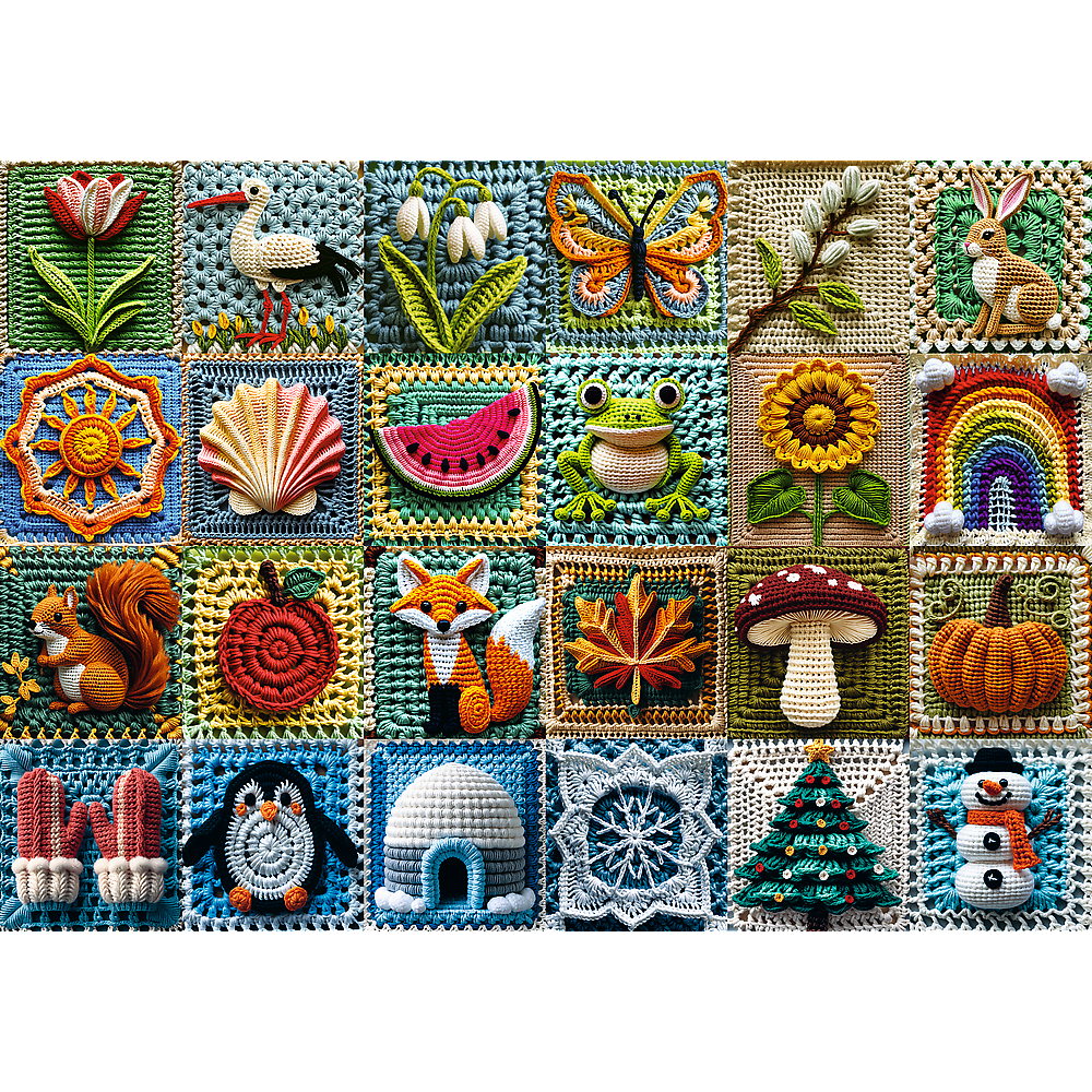 Trefl Premium Plus Crochet - Four Seasons 1000 Piece Puzzle (ONLINE ORDER ONLY)