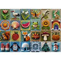 Trefl Premium Plus Crochet - Four Seasons 1000 Piece Puzzle (ONLINE ORDER ONLY)