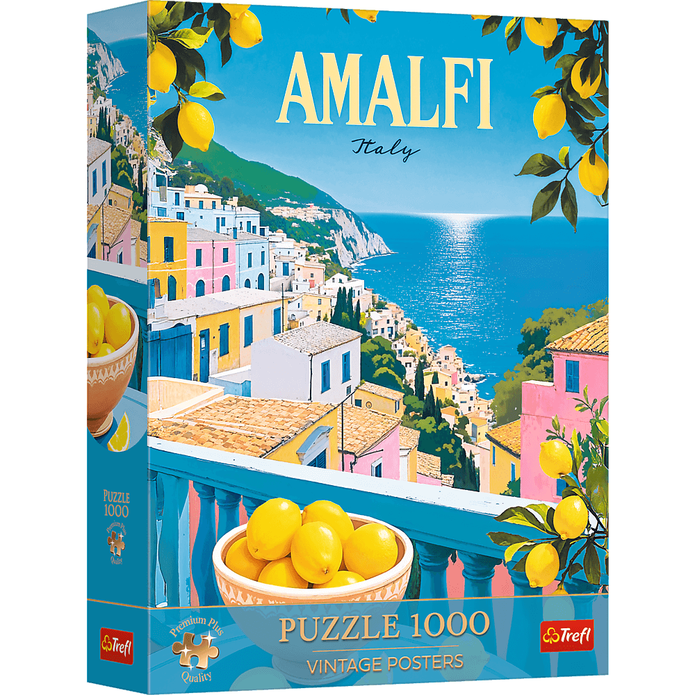 Trefl Premium Plus Vintage Poster: Amalfi, Italy 1000 Piece Puzzle (ONLINE ORDER ONLY)