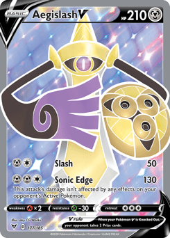 Aegislash V (177/185) [Sword & Shield: Vivid Voltage] (Online Only)