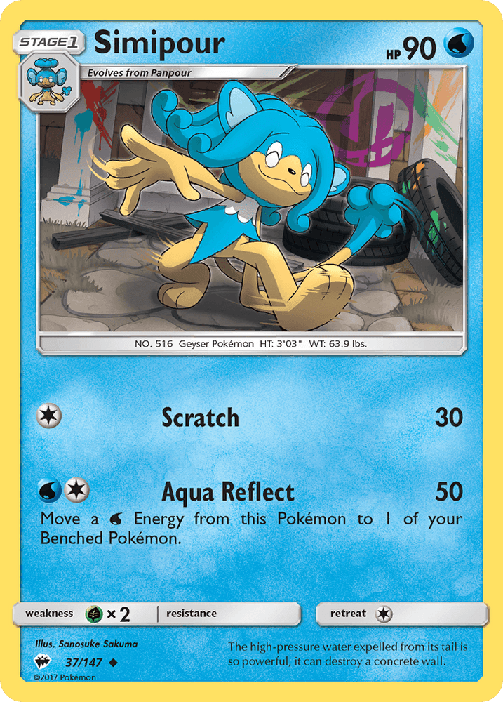 Simipour (37/147) [Sun & Moon: Burning Shadows] (Online Only)