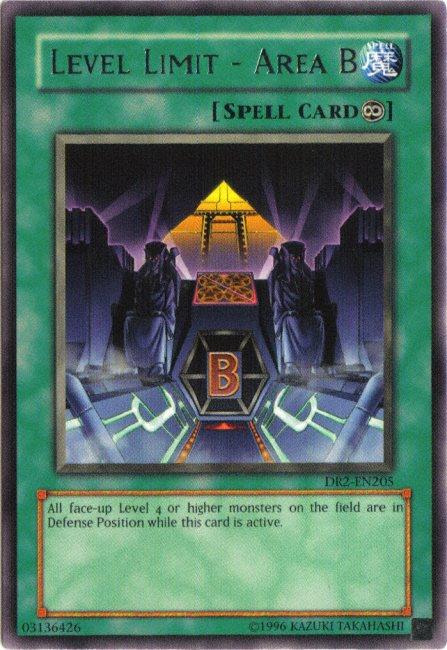 Level Limit - Area B [DR2-EN205] Rare (ONLINE ORDER ONLY)
