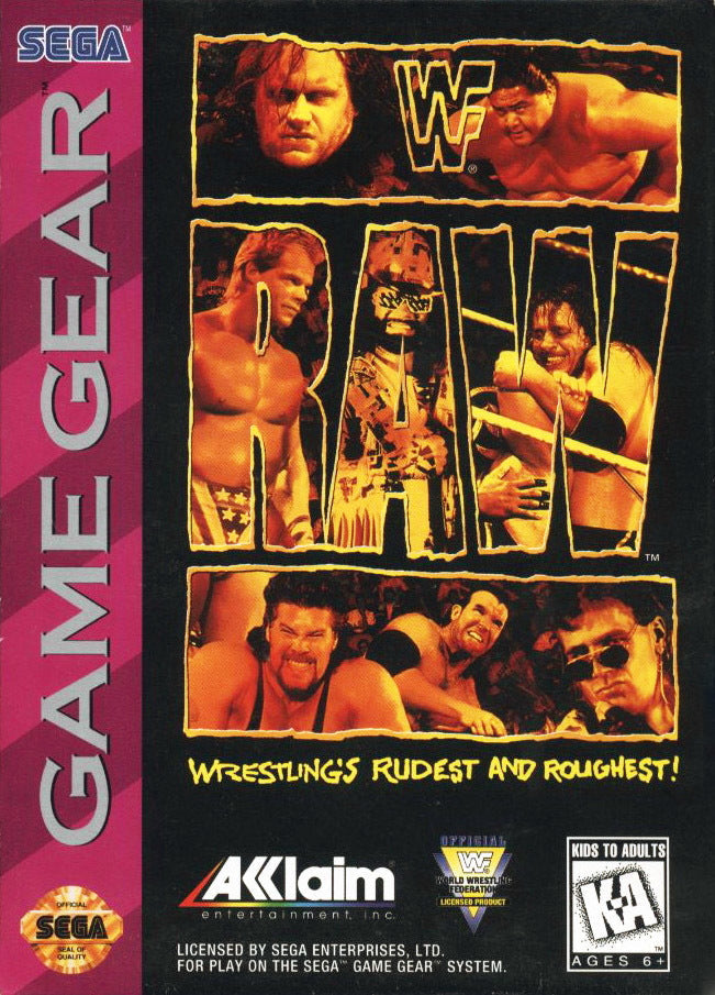 WWF Raw (Sega Game Gear) (ONLINE ORDER ONLY)