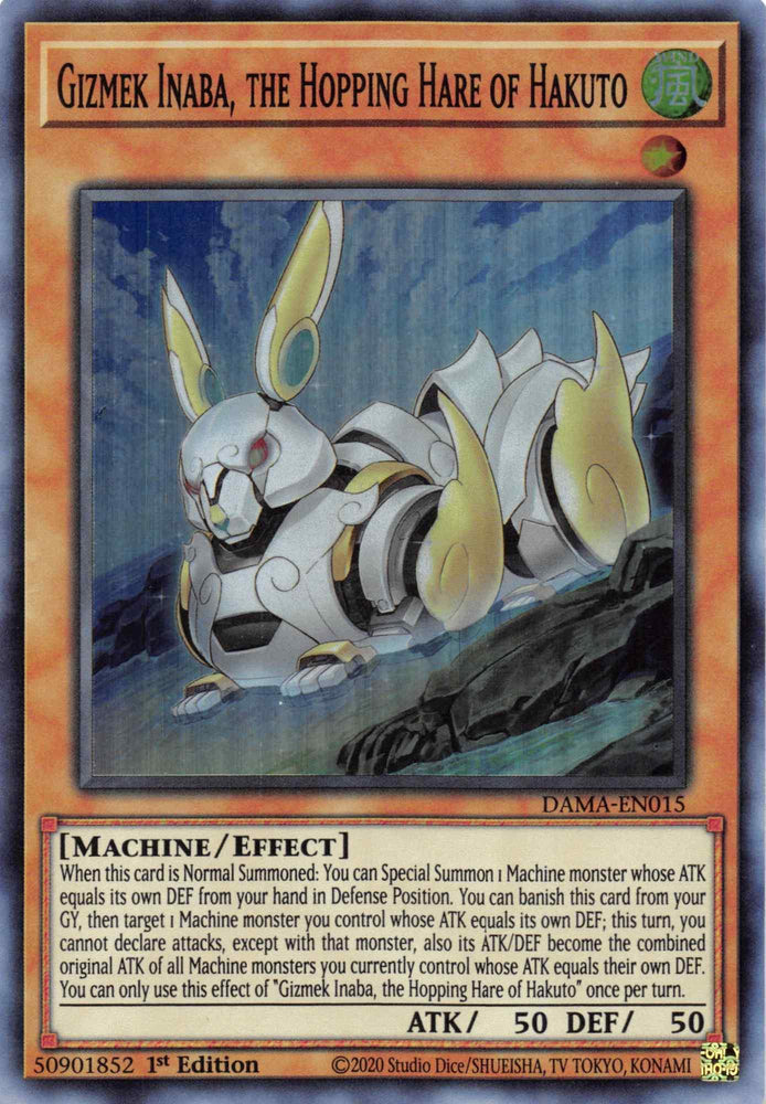 Gizmek Inaba, the Hopping Hare of Hakuto [DAMA-EN015] Super Rare (ONLINE ORDER ONLY)