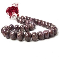 12.5-19.5mm Ruby faceted rondelle beads 16 inch 36 pieces (ONLINE ORDER ONLY)