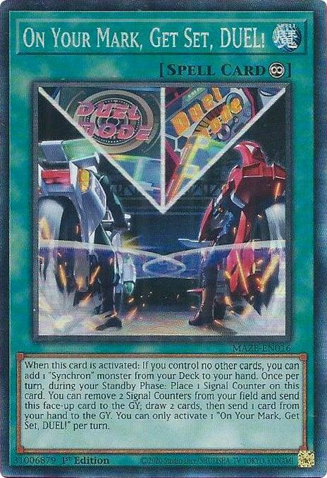 On Your Mark, Get Set, DUEL! [MAZE-EN016] Collector's Rare (ONLINE ORDER ONLY)