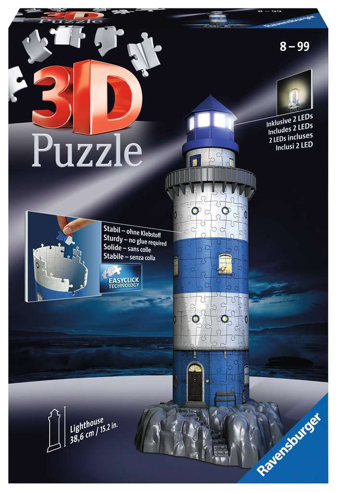 Puzzle: 3D Puzzle - Lighthouse Night Edition (ONLINE ORDER ONLY)