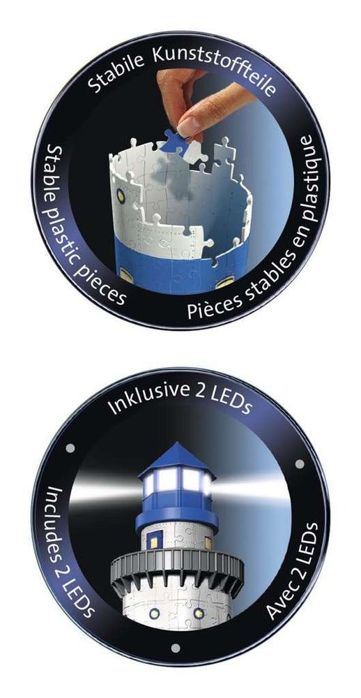 Puzzle: 3D Puzzle - Lighthouse Night Edition (ONLINE ORDER ONLY)