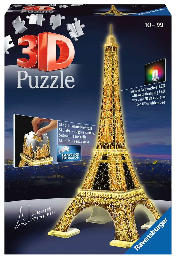 Puzzle: 3D Puzzle - Eiffel Tower Night Edition (ONLINE ORDER ONLY)