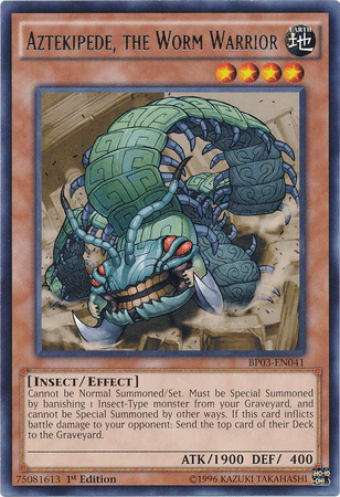 Aztekipede, the Worm Warrior [BP03-EN041] Rare (ONLINE ORDER ONLY)