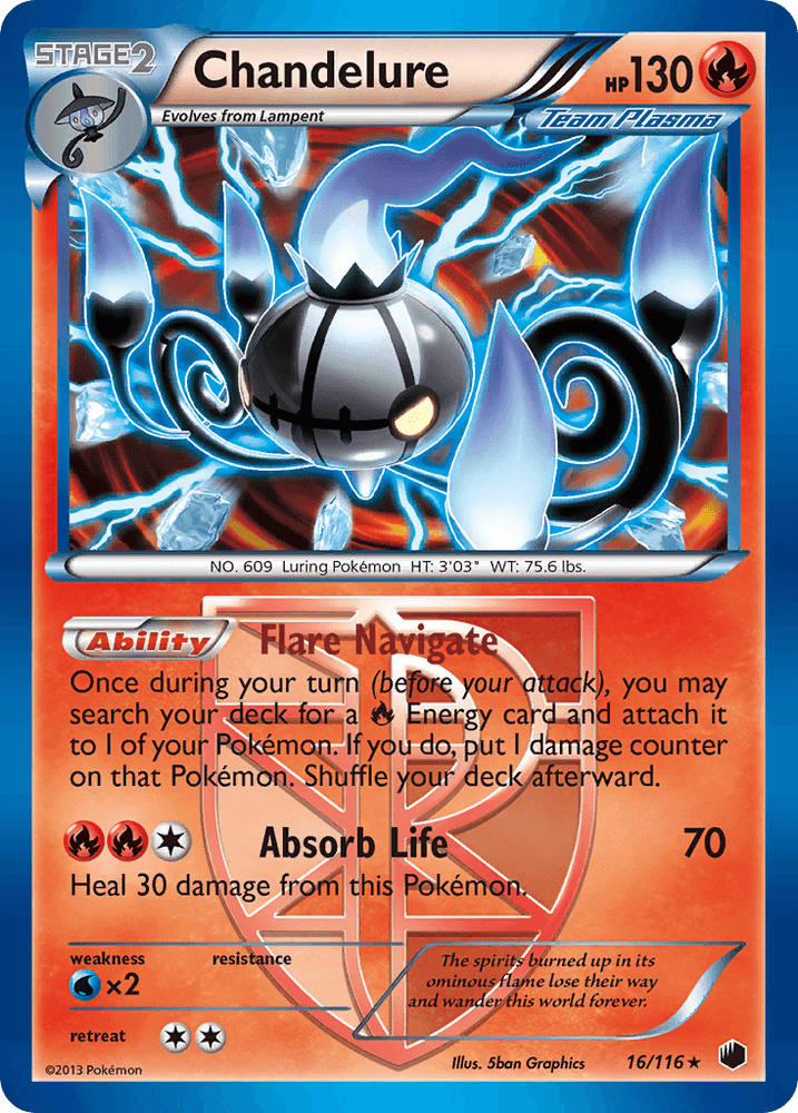 Chandelure (16/116) [Black & White: Plasma Freeze] (Online Only)