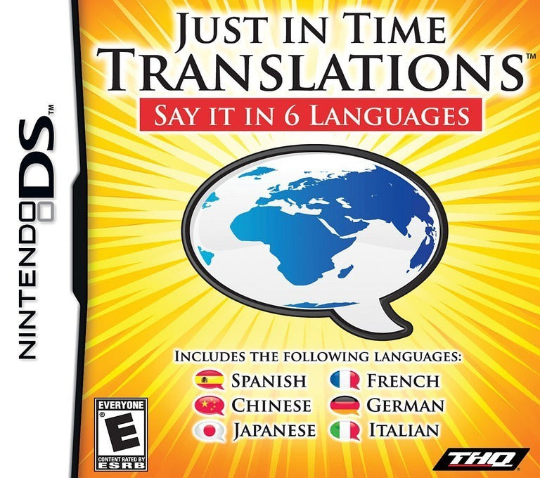 Just In Time Translations (Nintendo DS) (ONLINE ORDER ONLY)