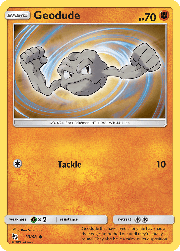 Geodude (33/68) [Sun & Moon: Hidden Fates] (Online Only)