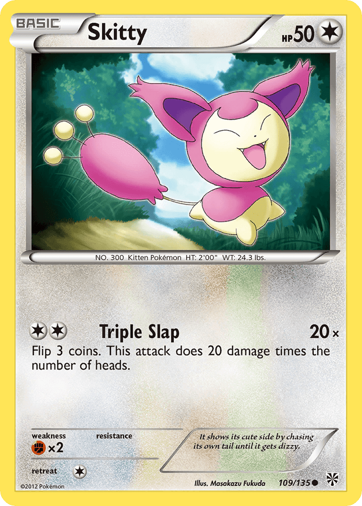Skitty (109/135) [Black & White: Plasma Storm] (Online Only)