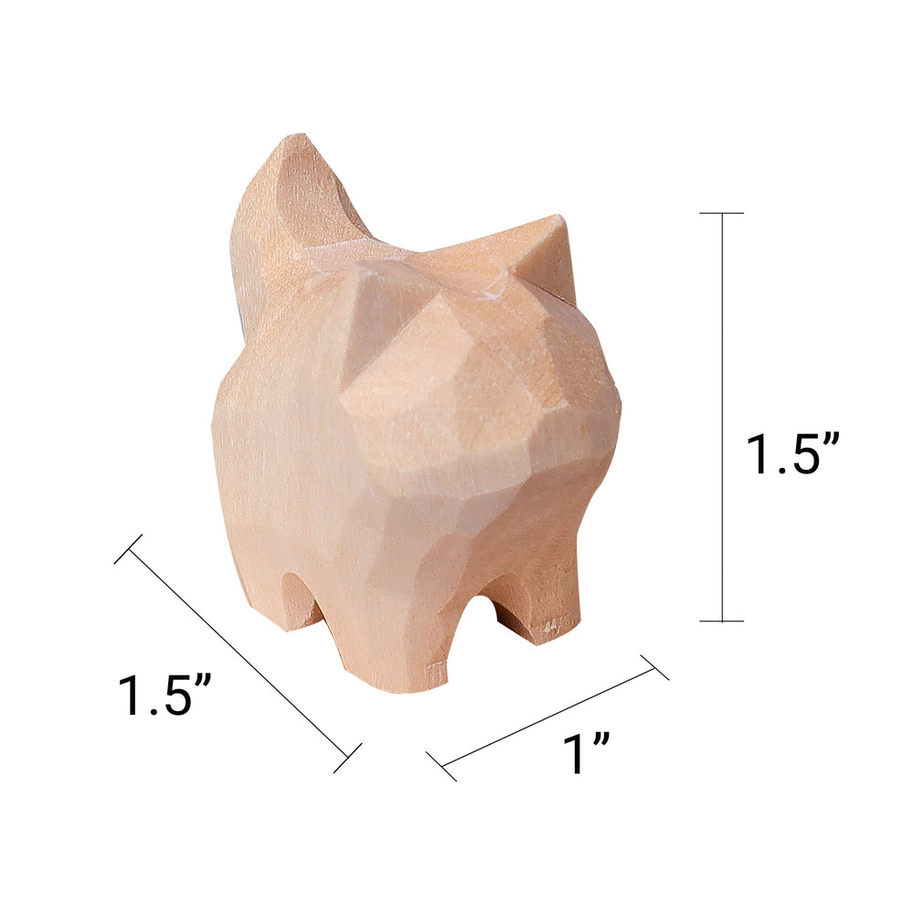 Hand-Carved Cat Painting Kit – Paint Two Cats, Create a Keychain (ONLINE ORDER ONLY)