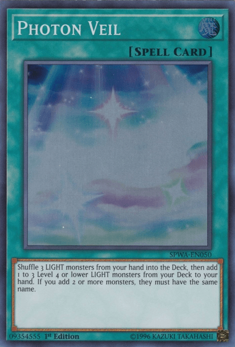Photon Veil [SPWA-EN050] Super Rare (ONLINE ORDER ONLY)