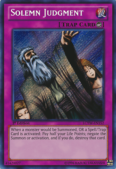 Solemn Judgment [LCYW-EN152] Secret Rare (ONLINE ORDER ONLY)