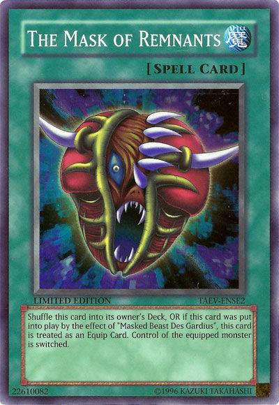 The Mask of Remnants [TAEV-ENSE2] Super Rare (ONLINE ORDER ONLY)