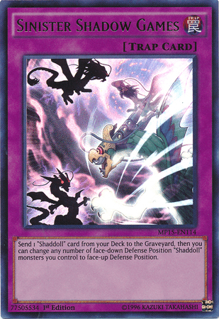 Sinister Shadow Games [MP15-EN114] Ultra Rare (ONLINE ORDER ONLY)